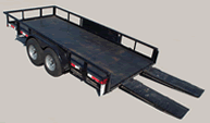 Tandem Axle Tilt Equipment Hauler